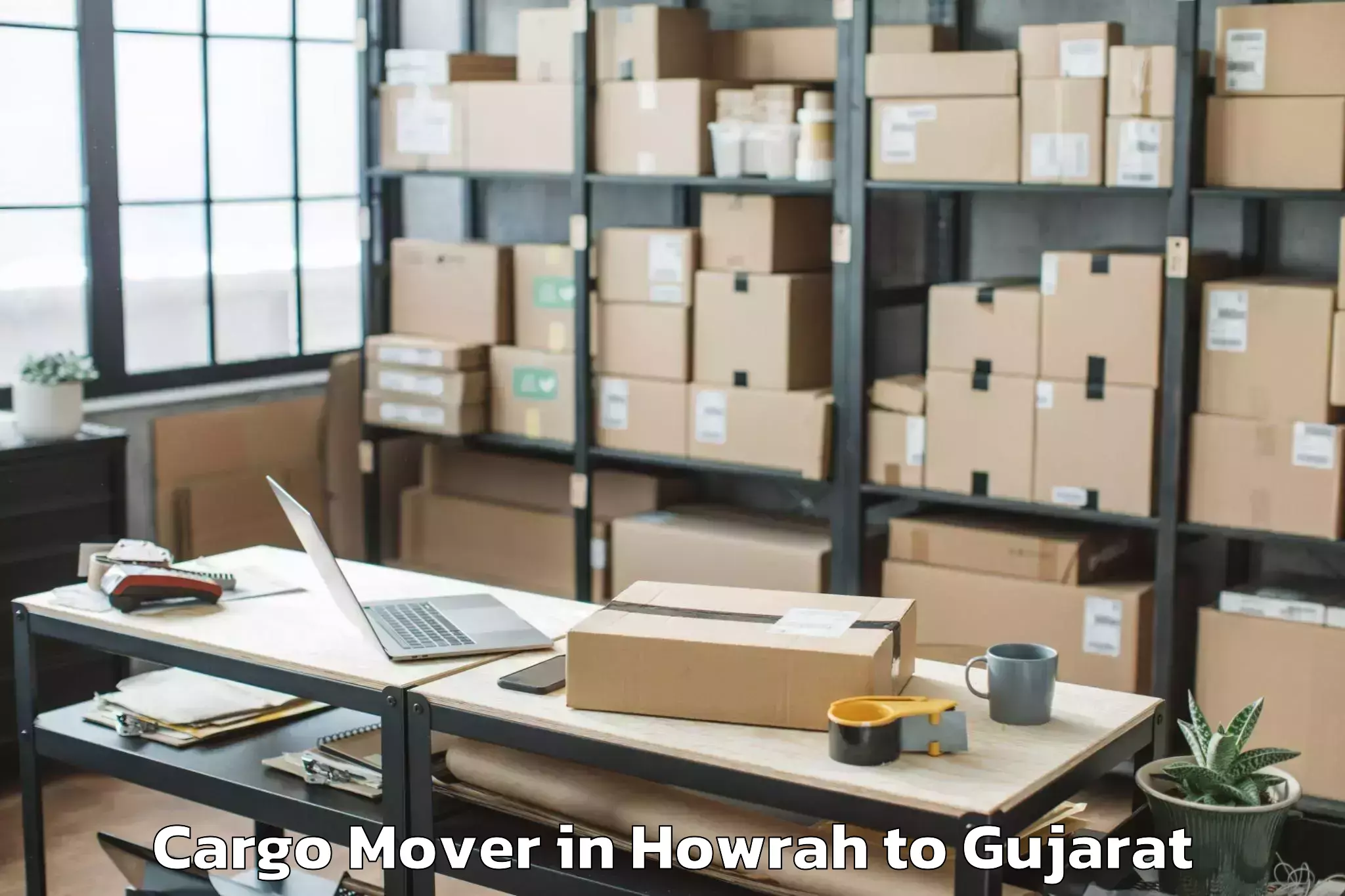 Top Howrah to Naliya Cargo Mover Available